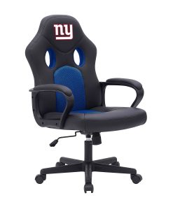 Imperial NFL Vision Faux Leather/Mesh High-Back Computer Gaming Chair, New York Giants