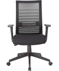 Lorell® Horizontal High-Back Mesh Task Chair, Black 2