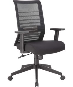 Lorell® Horizontal High-Back Mesh Task Chair, Black