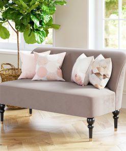 Zuo Bintulu Polyester Loveseat, 29-1/2”H x 47-1/4”W x 29-1/2”D, Taupe 2