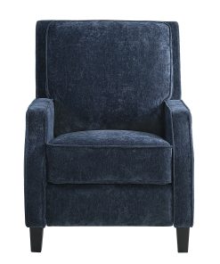 Relax A Lounger Shoreline Push Back Fabric Accent Chair Recliner, Navy 2