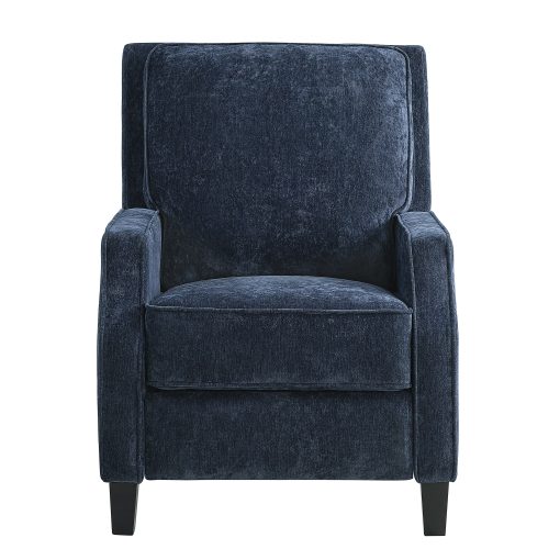 Relax A Lounger Shoreline Push Back Fabric Accent Chair Recliner, Navy - Image 2