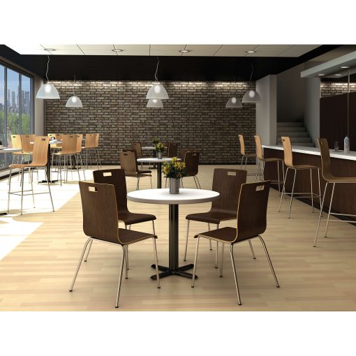 Lorell® Bentwood Cafe Chair, 34"H, Natural, Set Of 2 - Image 2