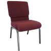 KFI Studios KOOL Stacking Chair, White/Silver 3