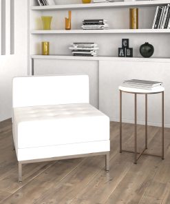 Flash Furniture HERCULES Imagination Series Contemporary LeatherSoft Middle Chair, Melrose White 2