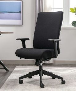 Serta® Commercial Eco-2000 High-Back Ergonomic Fabric Chair, Black 2