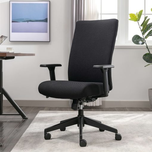 Serta® Commercial Eco-2000 High-Back Ergonomic Fabric Chair, Black - Image 2