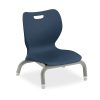 HON SmartLink Plastic 4-Leg 6”H Stackable Chairs, Regatta/Platinum, Set Of 4 Chairs