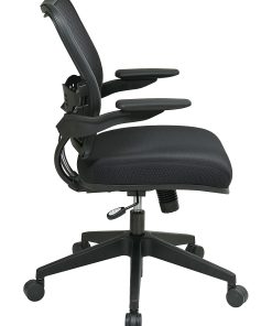 Office Star™ Deluxe AirGrid Mesh Mid-Back Chair, Black 2