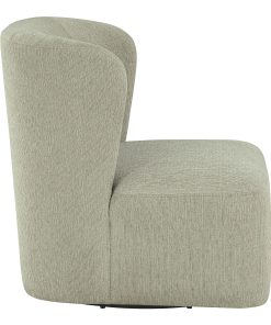 Office Star Lucia Fabric Swivel Accent Chair, Fog 2