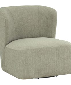 Office Star Lucia Fabric Swivel Accent Chair, Fog