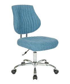 Office Star™ Sunnydale Fabric Mid-Back Office Chair, Sky 2