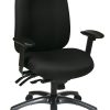 Office Star™ Multi-Function High-Back Fabric Task Chair, Black