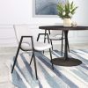 KFI Studios KOOL Stacking Chair, Light Gray/Silver 4