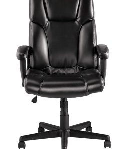 Realspace® Breckland Executive Bonded Leather High-Back Chair, Black 2