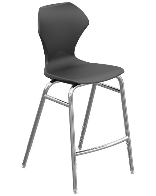 Marco Group™ Apex™ Apex Series Adjustable Stool, Black/Chrome - Image 2
