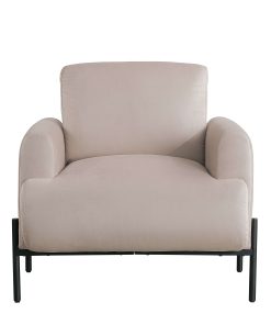 Lifestyle Solutions Kansas Polyester Accent Guest Chair, Taupe