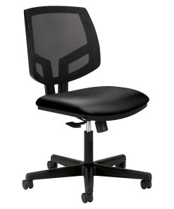 HON® Volt Mesh Bonded Leather Mid-Back Task Chair, Black