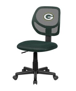 Imperial NFL Mesh Mid-Back Armless Task Chair, Green Bay Packers
