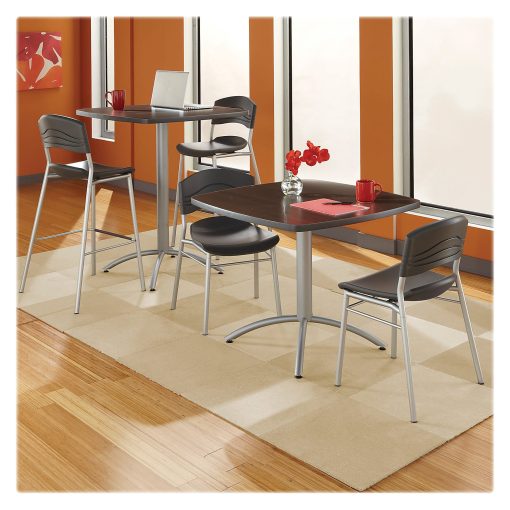 Iceberg CaféWorks Bistro Stool, Graphite/Silver - Image 2