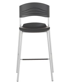 Iceberg CaféWorks Bistro Stool, Graphite/Silver