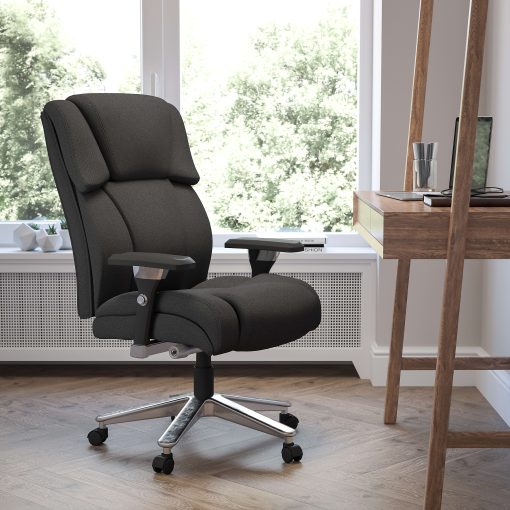 Flash Furniture HERCULES Series 24-7 Intensive Use Big & Tall Office Chair, Black - Image 2