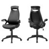 Office Star Mesh Back Drafting Chair With Mesh Seat, Adjustable Foot Ring And Padded Flip Arms, Black/Silver 3