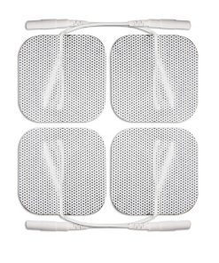 Pure Enrichment PurePulse Reusable TENS Electronic Pulse Massager Pads, White, 4 Pads Per Pack, Set Of 5 Packs 2
