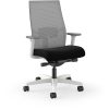 HON Ignition Mid-back Task Chair - Black Seat Color - Fog Back Color - Mesh Back Material - Designer White Frame Color - Mid Back - 1 Each