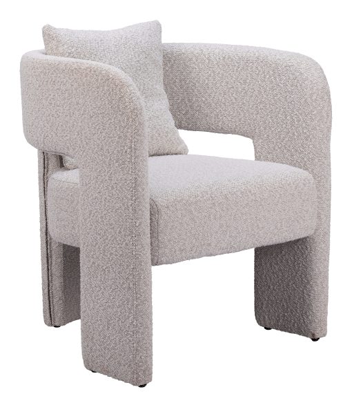 Zuo Melilla Dining Accent Chair, Misty Gray