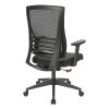 Boss Office Products Plastic Seat, Plastic Back Stacking Chair, 18″ Seat Width, Black Seat/Chrome Frame, Quantity: 2 3