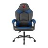 Office Star™ DC Series Faux Leather/Mesh Back Drafting Chair, Black/Silver 4