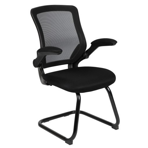 Flash Furniture Mesh Mid-Back Side Reception Chair, Black - Image 2