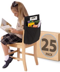 Victor Seat Sack® Chair Cover Classroom Pack, 17″ x 1/2″, Black, Pack Of 25 Covers 2