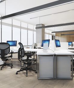 WorkPro® Quantum 9000 Series Ergonomic Mesh/Mesh Mid-Back Office Chair, Black/Black, BIFMA Compliant 2
