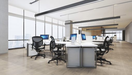 WorkPro® Quantum 9000 Series Ergonomic Mesh/Mesh Mid-Back Office Chair, Black/Black, BIFMA Compliant - Image 2