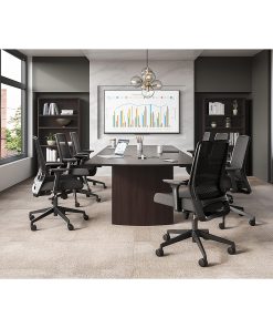 Safco® Medina Basic Ergonomic Mesh High-Back Desk Chair, Black 2