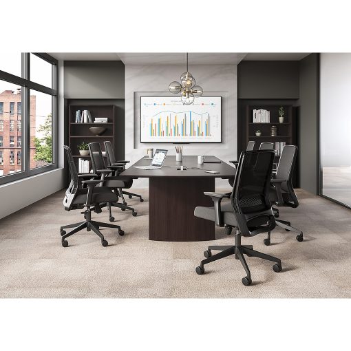 Safco® Medina Basic Ergonomic Mesh High-Back Desk Chair, Black - Image 2