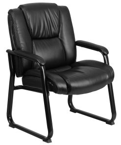 Flash Furniture HERCULES Series Big & Tall Executive Side Reception Chair, Black 2