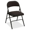 Eurostyle Dirk Armless Faux Leather Low-Back Commercial Office Chair, Chrome/Cognac 4