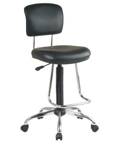 Chrome Finish Economical Chair with Teardrop Footrest - DC420V3