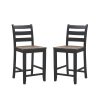 National Public Seating Hardboard Stools, 24″H, Black, Set of 4 3