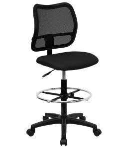 Flash Furniture Mid-Back Mesh Drafting Chair, Black 2