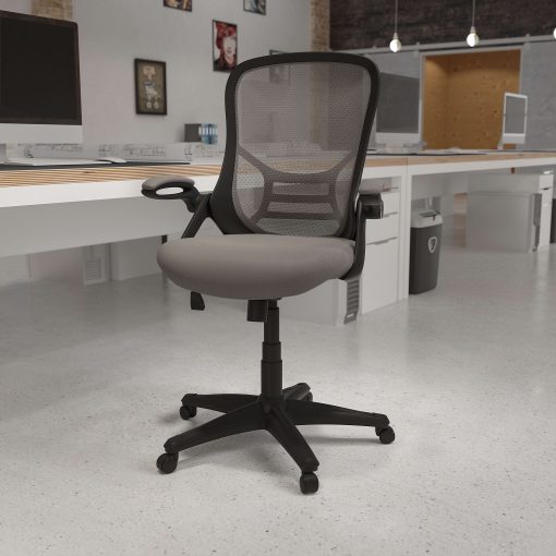 Flash Furniture Ergonomic Mesh High-Back Office Chair, Light Gray - Image 2