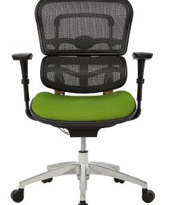 WorkPro® 12000 Series Ergonomic Mesh/Premium Fabric Mid-Back Chair, Black/Lime, BIFMA Compliant 2