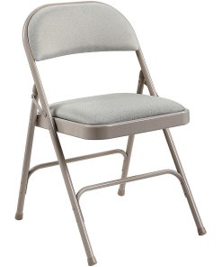 Lorell® Padded Steel Folding Chairs, Beige, Set Of 4 Chairs 2