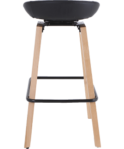 Lorell® Modern Low-Back Bar Stool, Black 2