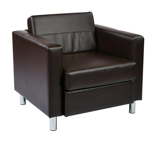 Ave Six Pacific Arm Chair, Espresso/Chrome - Image 2