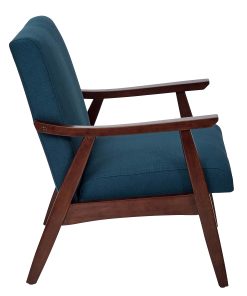 Ave Six Davis Chair, Klein Azure/Medium Espresso 2