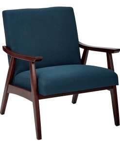 Ave Six Davis Chair, Klein Azure/Medium Espresso